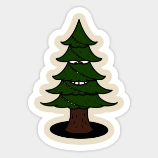 Christmas tree backprint Sticker